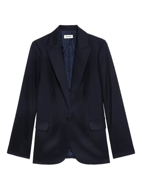 Zadig&Voltaire single-button wool blazer