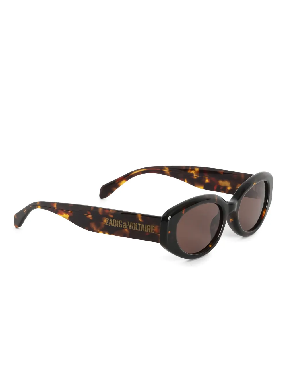 Zadig&Voltaire Zonnebril met ovaal montuur - Bruin