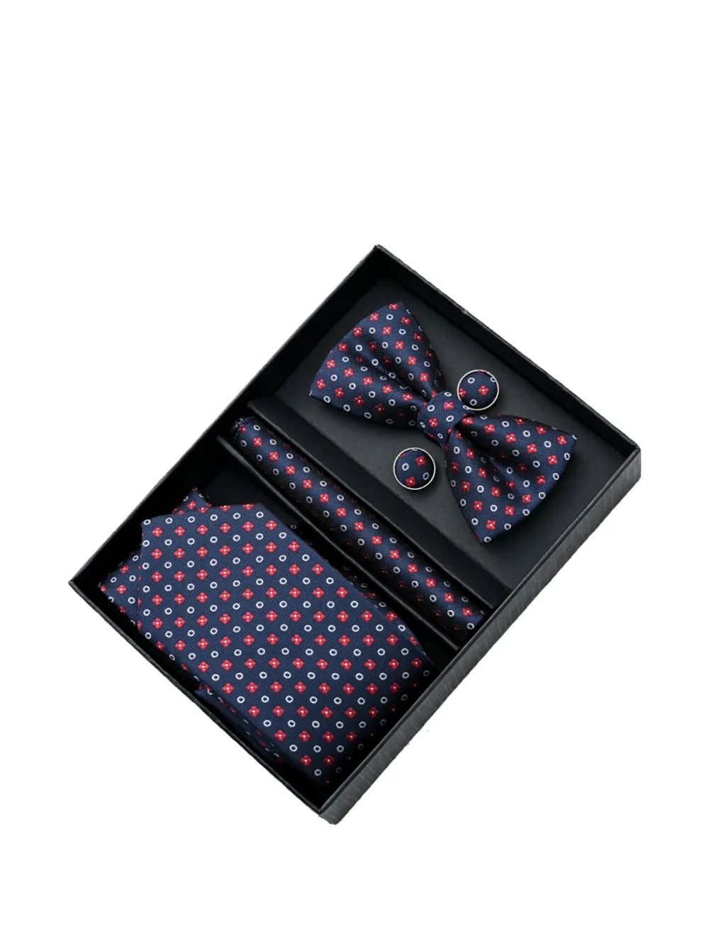 Moustache floral-print accessory set | Blue | Image 1