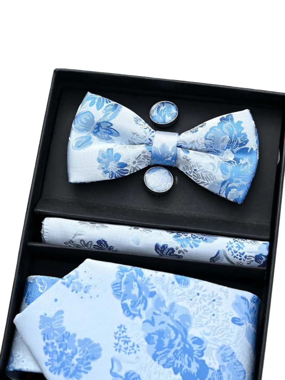 Moustache floral-jacquard accessory set | blanco | Image 1