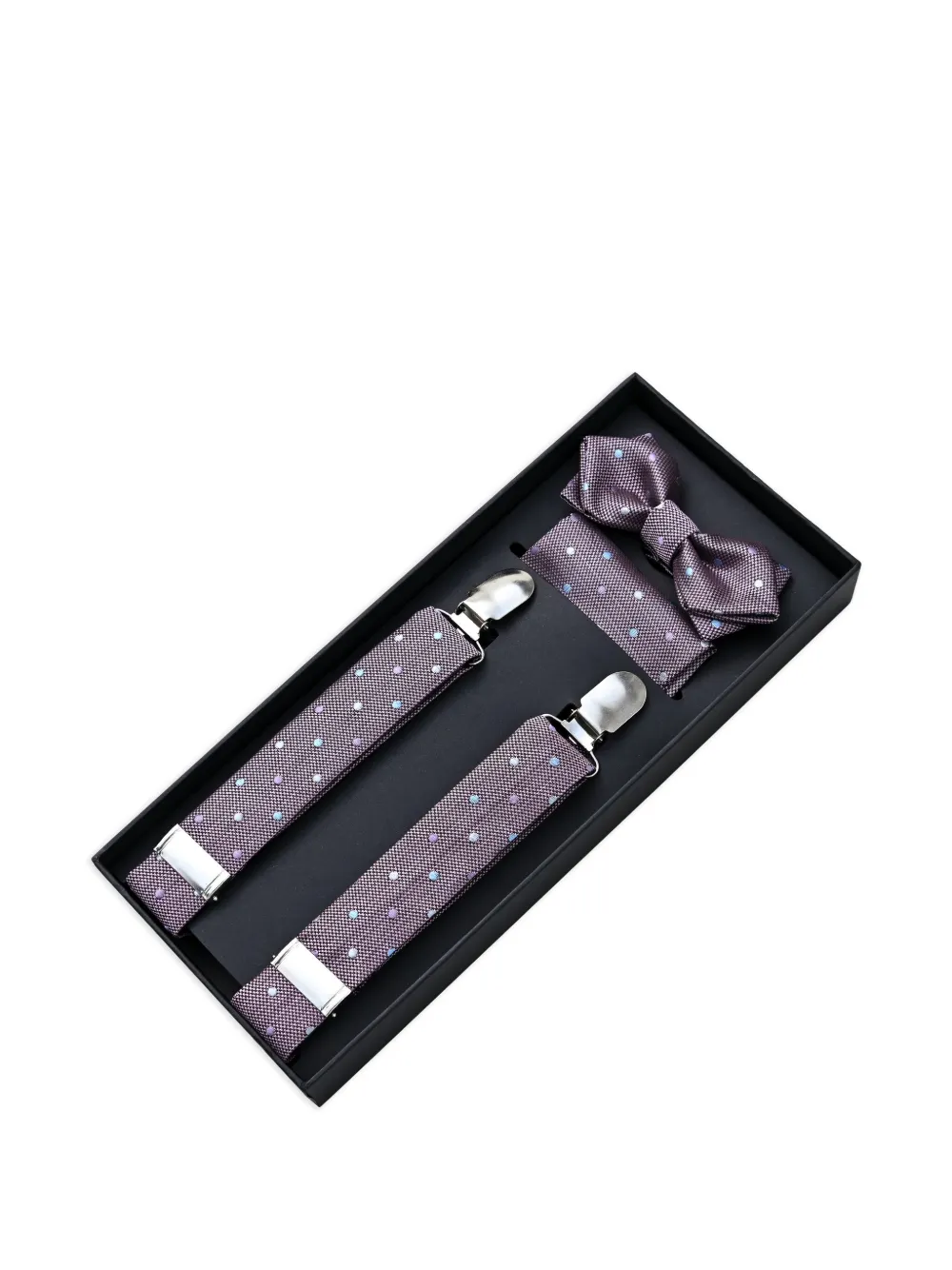 Moustache polka-dot accessory set | Purple | Image 1