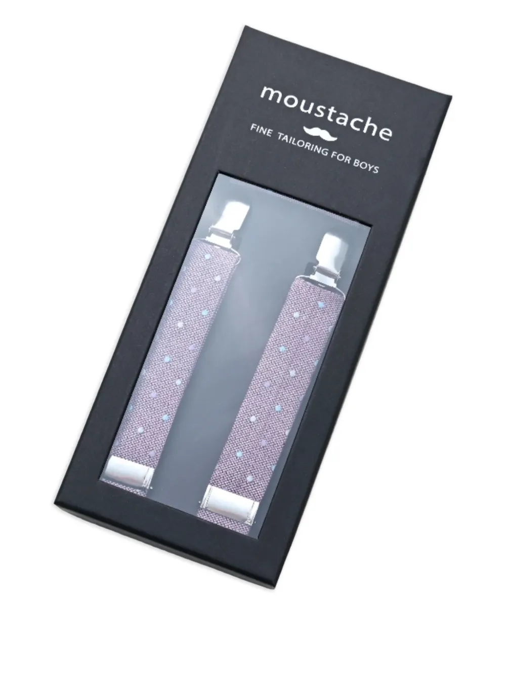 Moustache Polka-dot Accessory Set In Purple