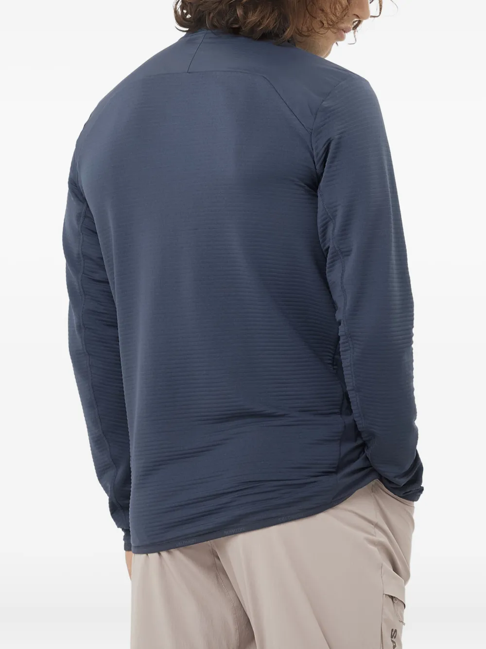 Salomon Essential Lightwarm Hybrid sweater met rits Blauw