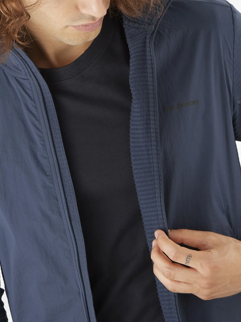 Salomon Essential Lightwarm Hybrid sweater met rits Blauw