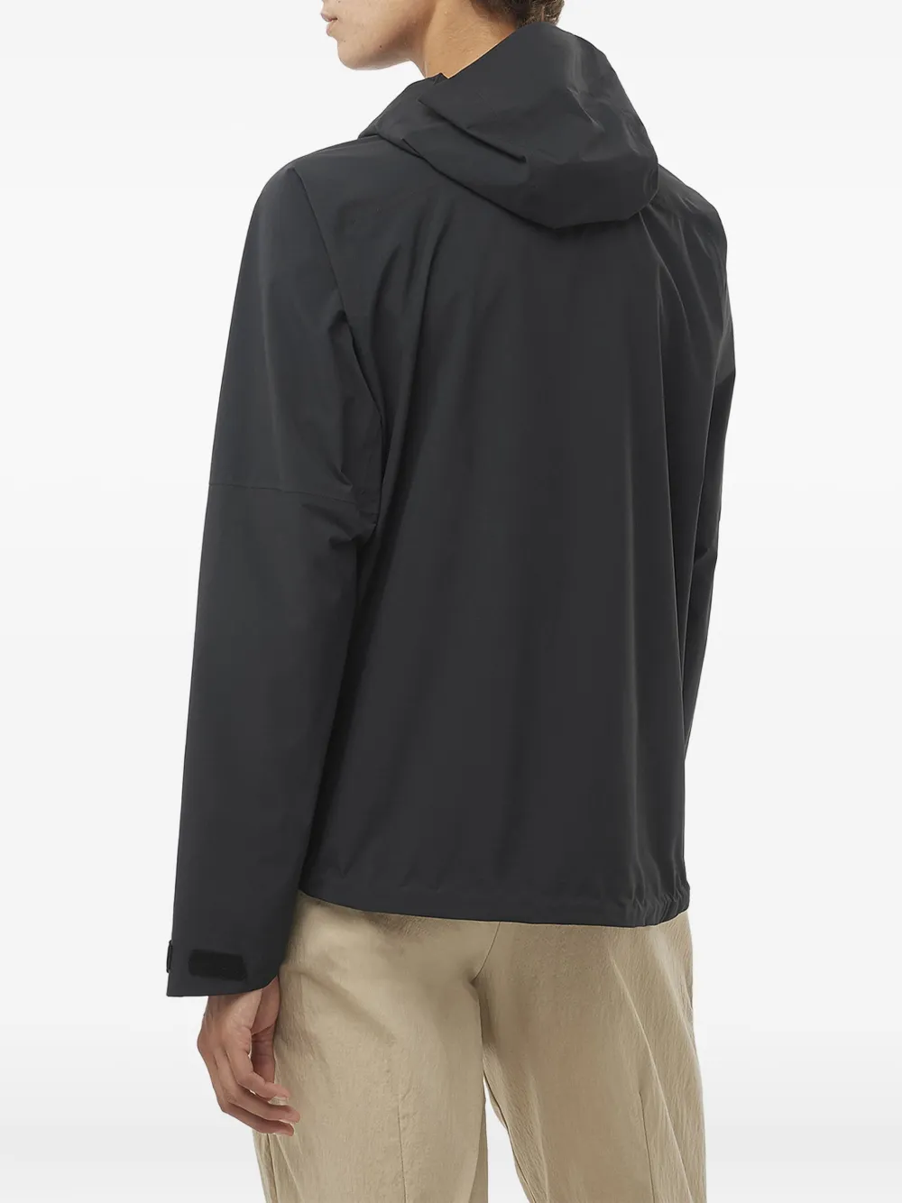 Salomon Outerpath jack met capuchon Zwart