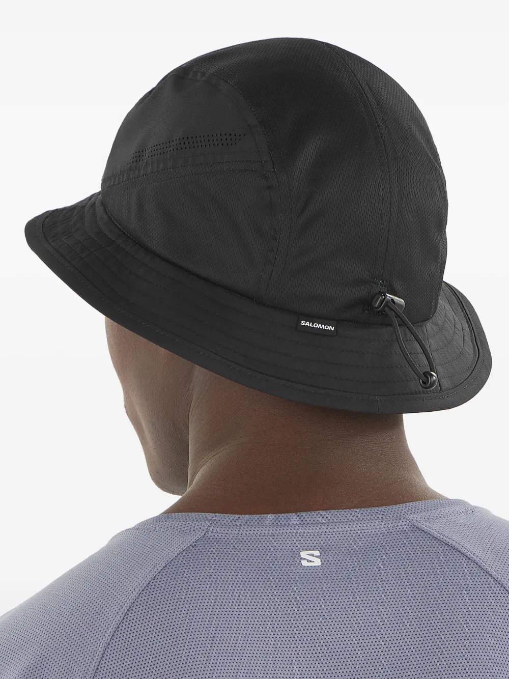 Salomon Vissershoed met logoprint Zwart