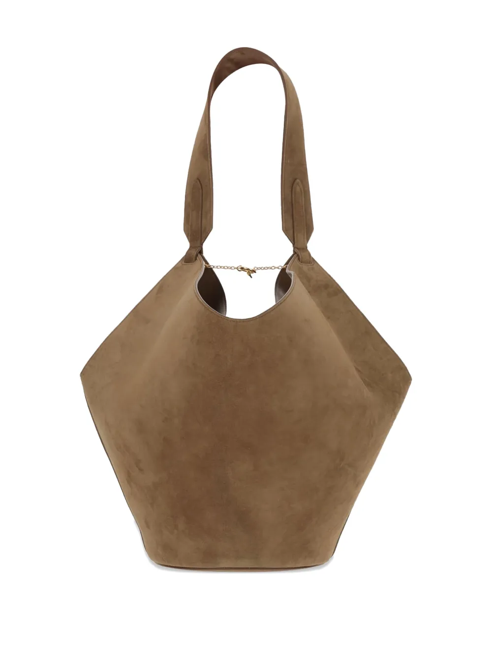 KHAITE leather shoulder bag - Bruin