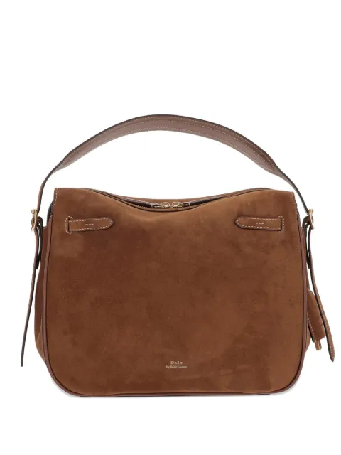 Polo Ralph Lauren Polo ID suede tote bag