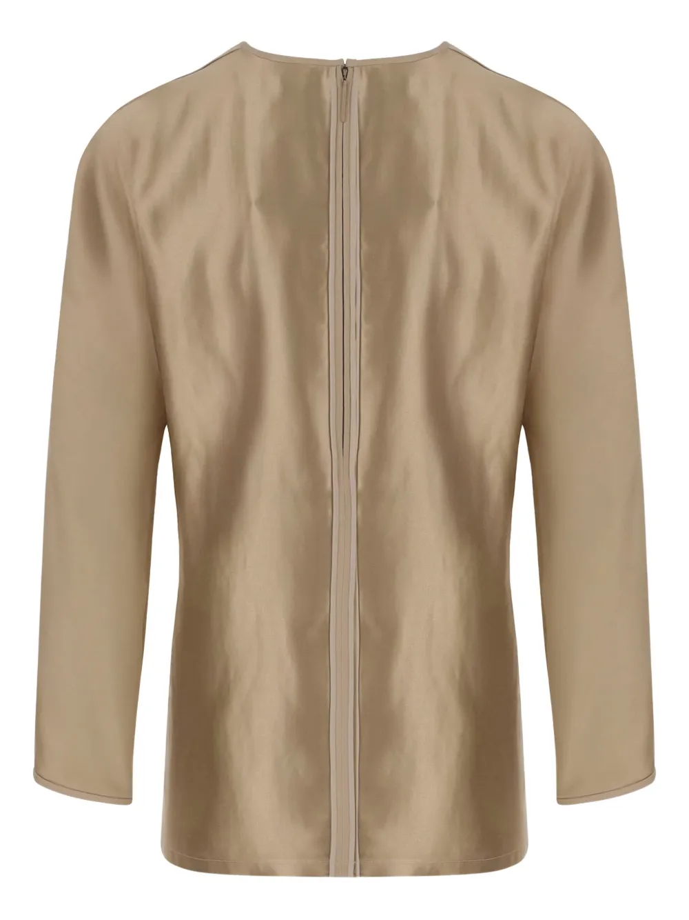 Giorgio Armani Blouse met satijnen afwerking - Beige