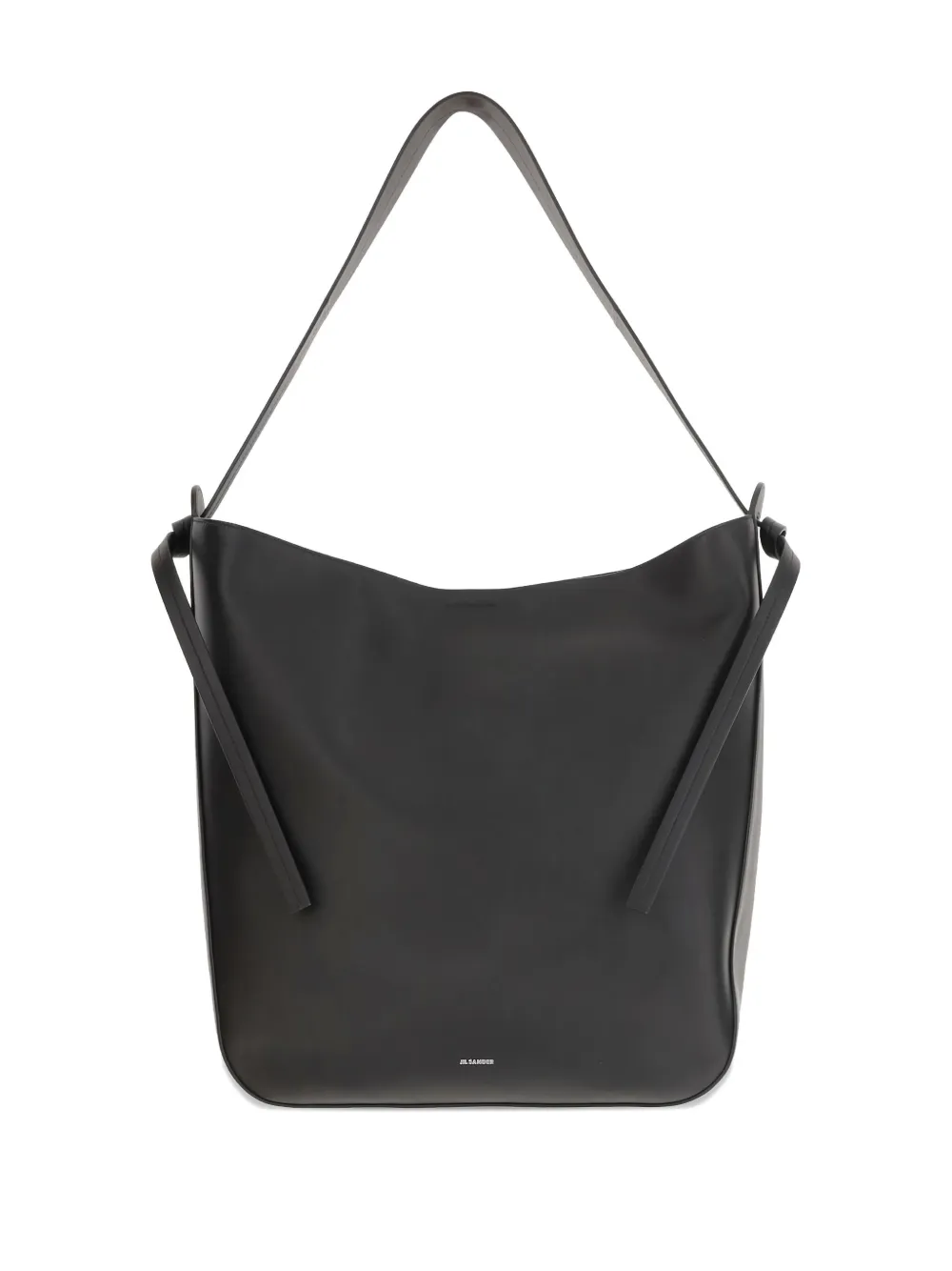 Jil Sander Leren schoudertas Zwart