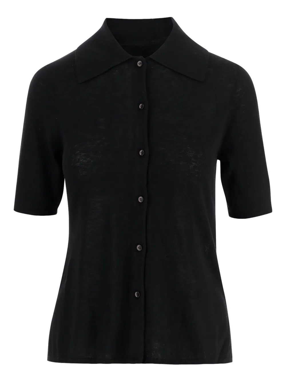 By Malene Birger short-sleeve button shirt Zwart