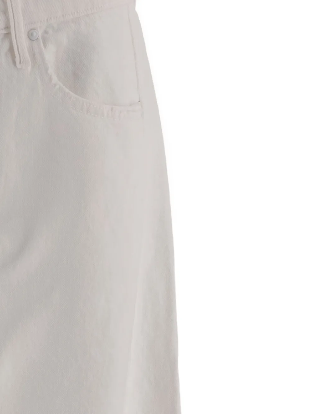 Mother Wide Leg Cotton Denim Jeans