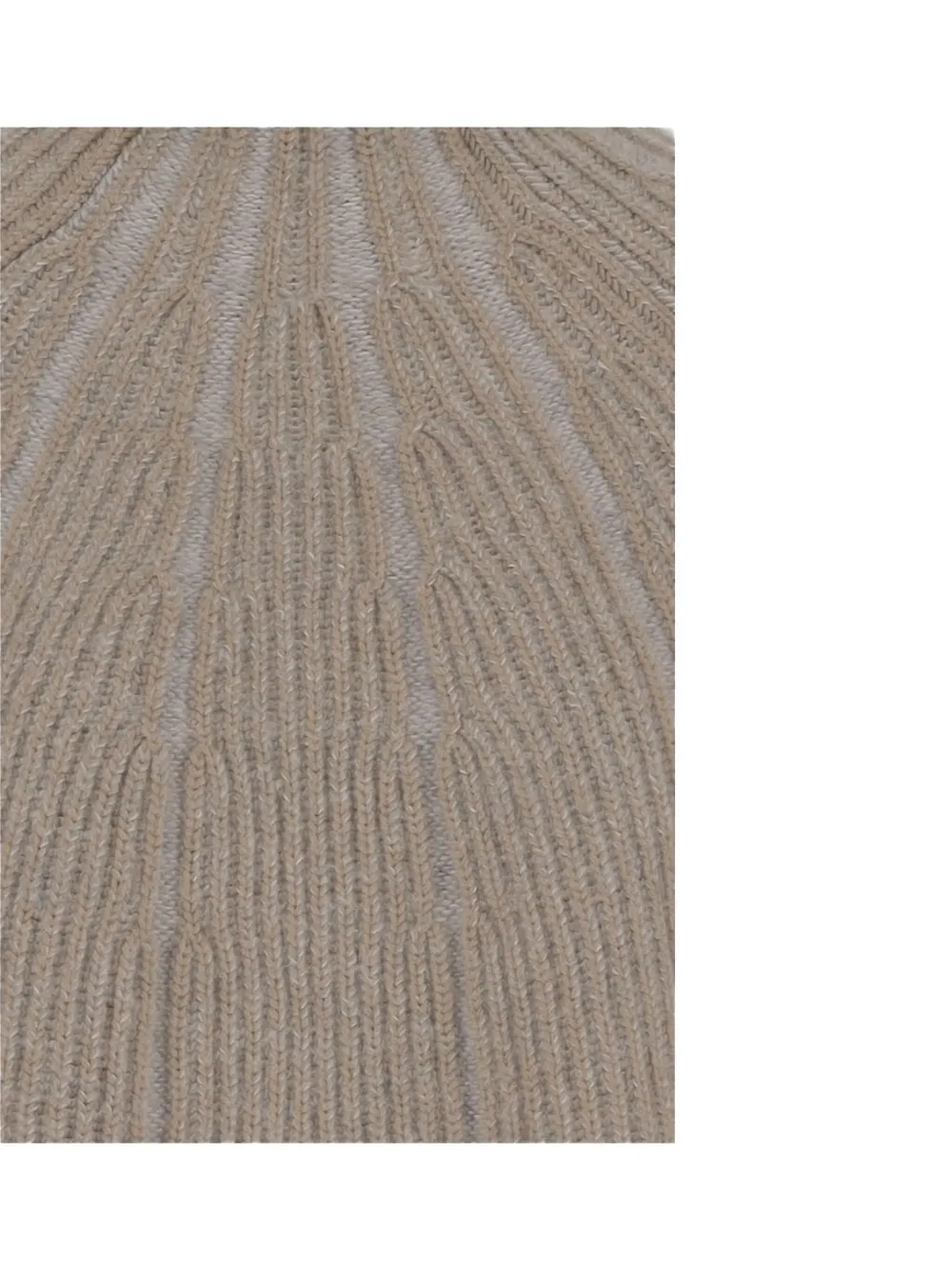 Giorgio Armani Geribbelde trui met hoge hals Beige