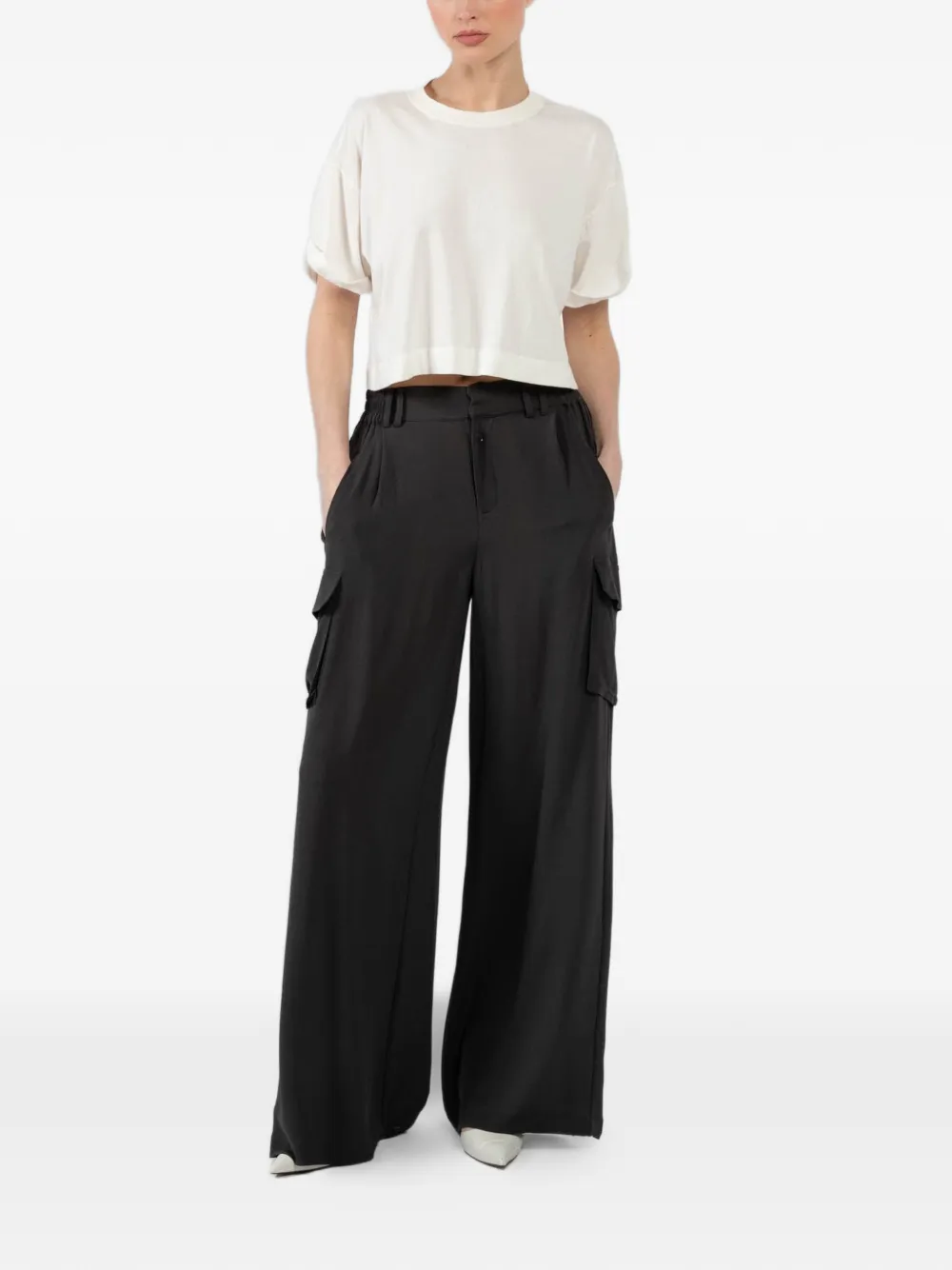 Jacob Lee Cassandre cargo-pocket trousers - Zwart