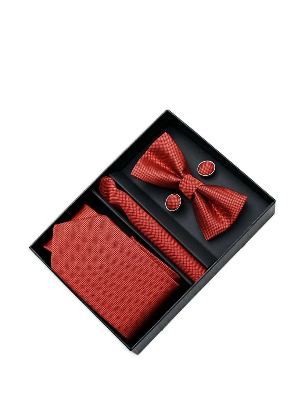 Moustache Textured-finish Accessory Set In Red