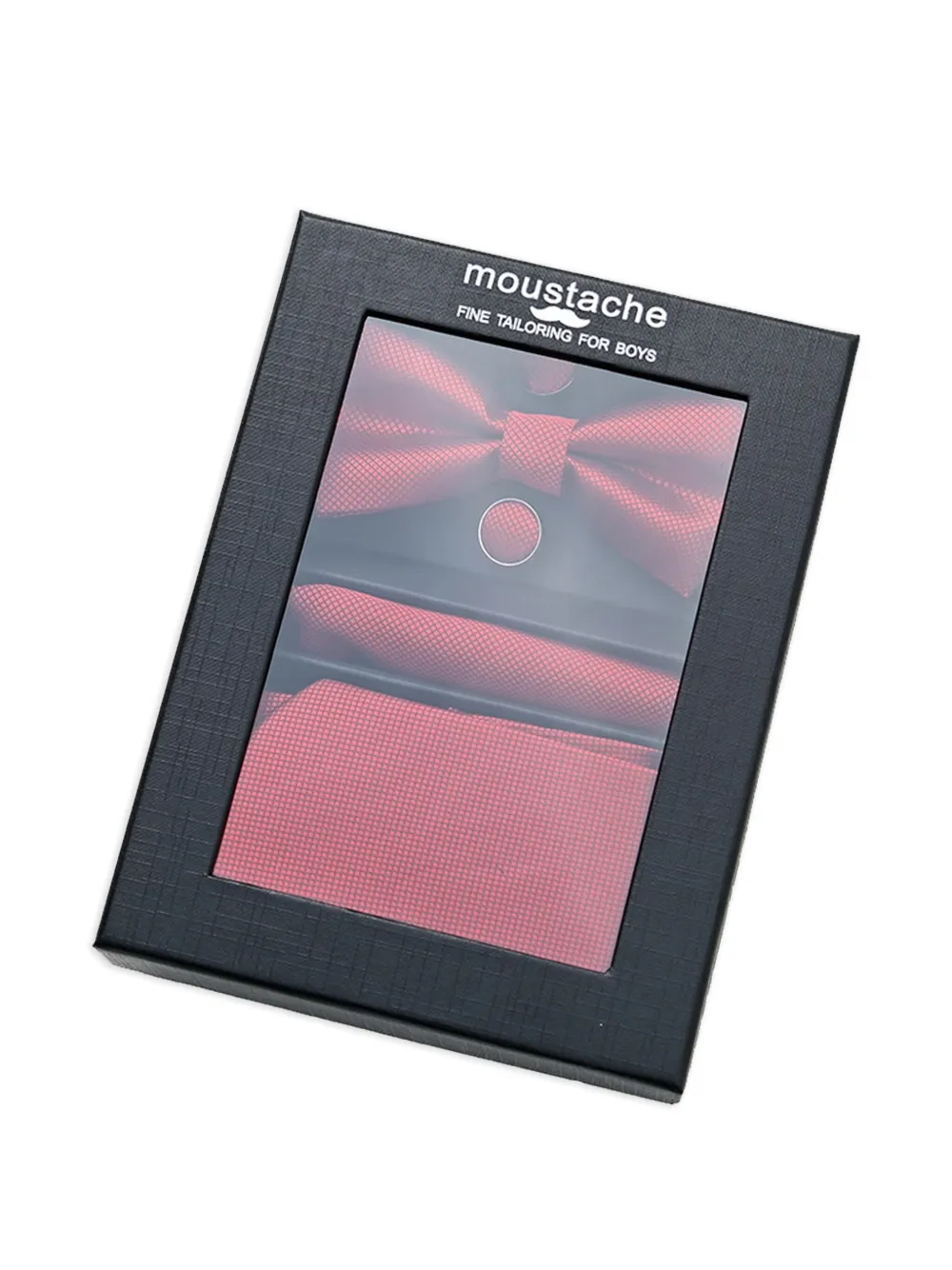 Moustache Textured-finish Accessory Set In Red