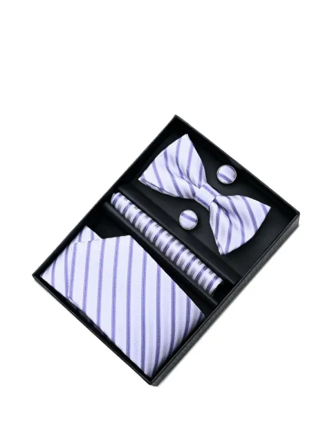 Moustache striped accessory set
