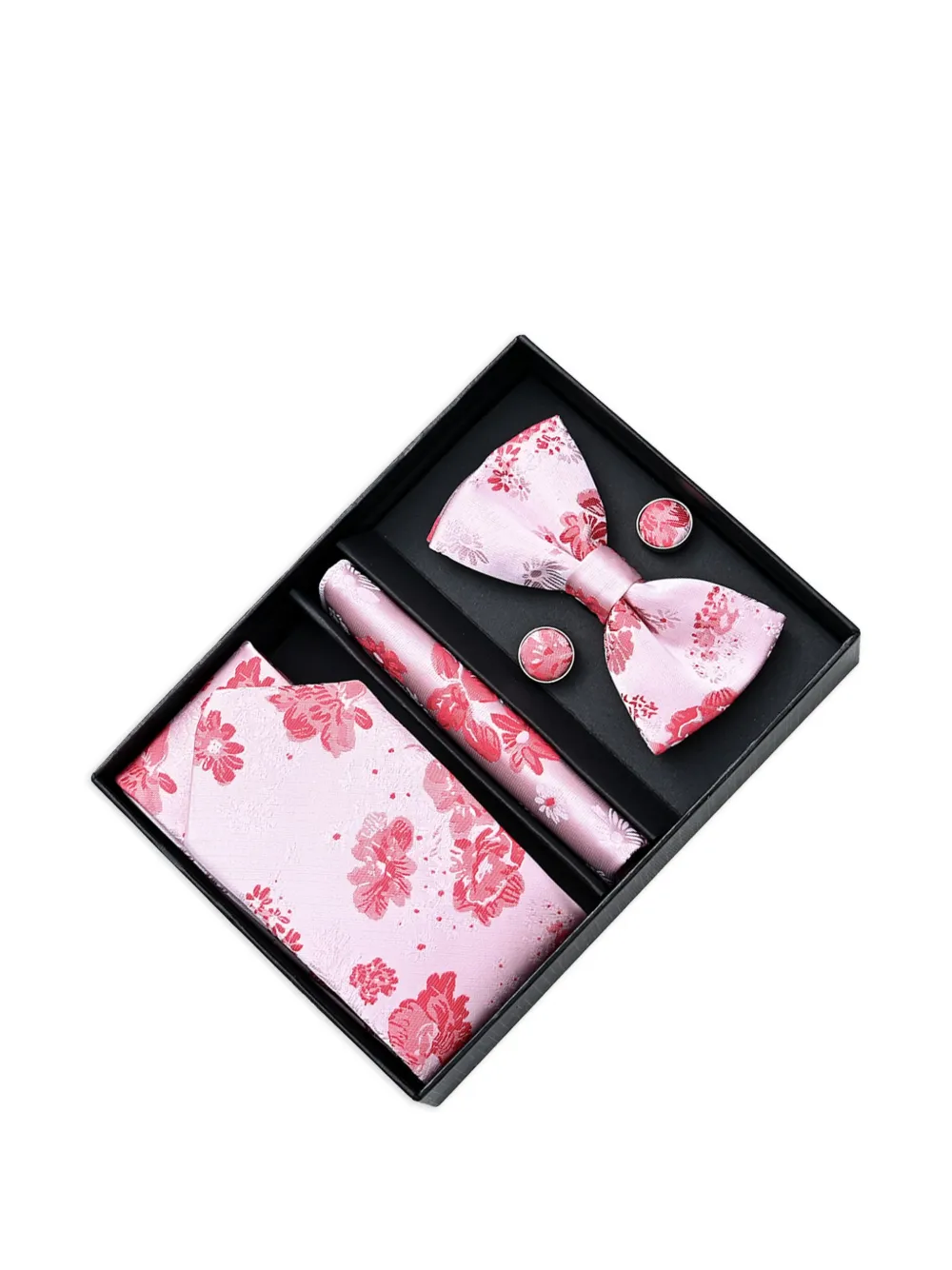 Moustache floral-jacquard accessory set | rosado | Image 1