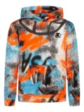 STARTER KIDS graffiti-print hoodie - Blue