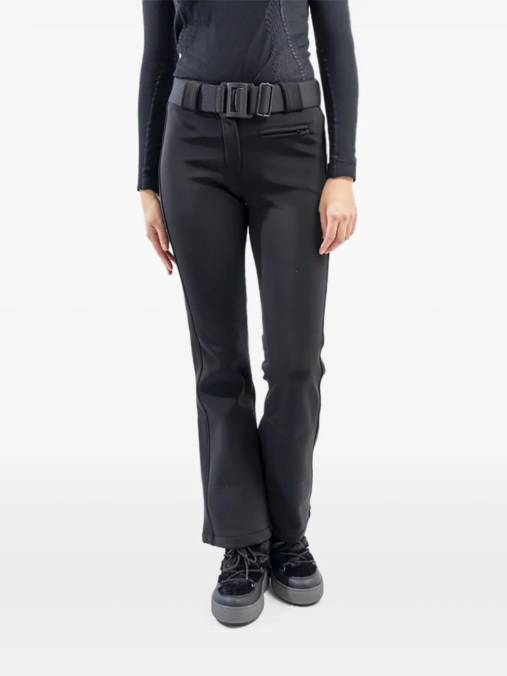 ROBERTA TONINI belted zipped-hem trousers - Nero