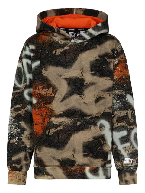 STARTER KIDS camouflage graffiti-print hoodie