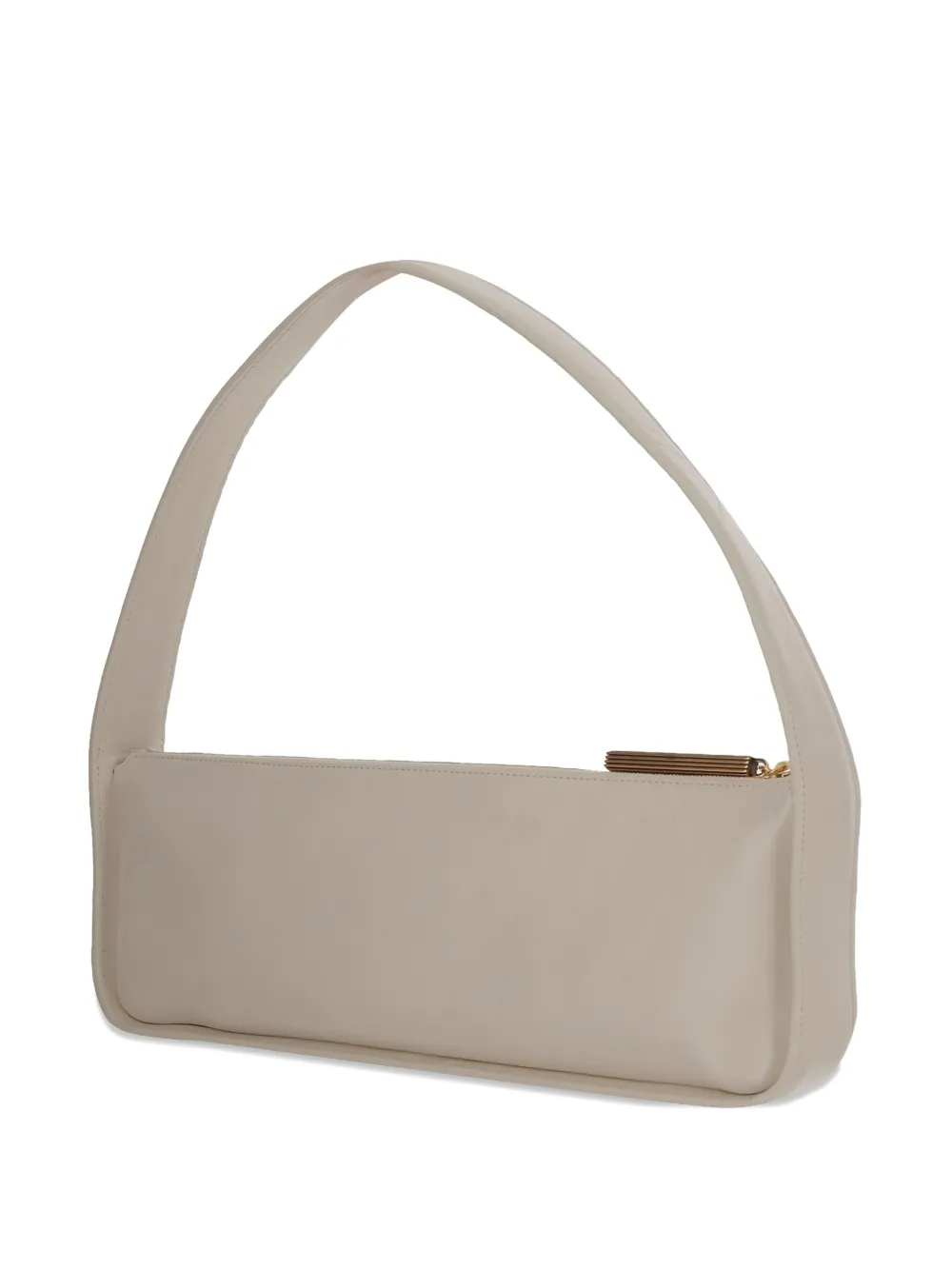 KHAITE Leren schoudertas Beige