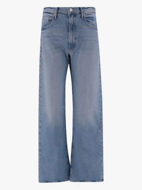 MOTHER wide-leg faded jeans