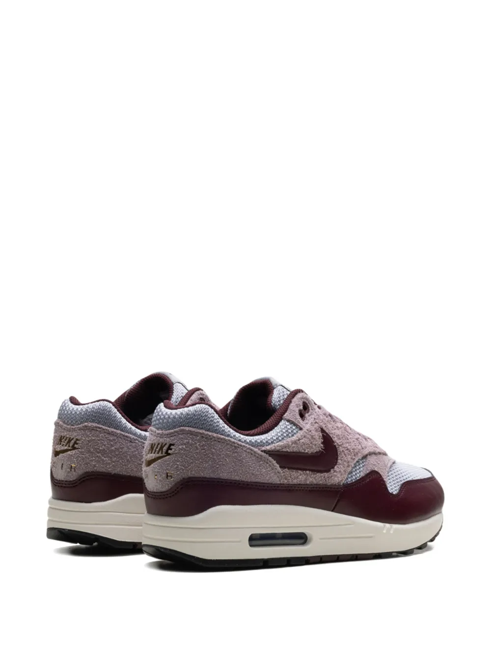 Nike Air Max 1 Essential Premium "Cement Grey Taupe Grey Phantom Burgundy Crush" sneakers