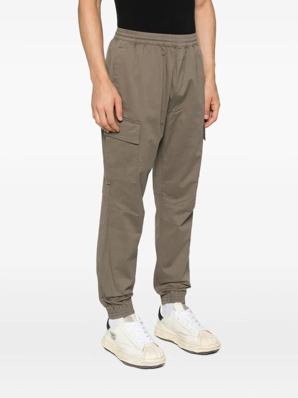 Represent cuffed cargo trousers Groen