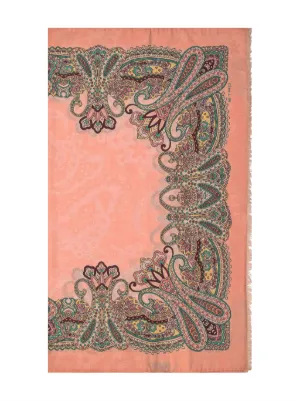 【送料&関税込】Etro Floral-printed Frayed-edge Scarf Etro Paisley & Floral Sheer Silk Scarf | Neiman Marcus
