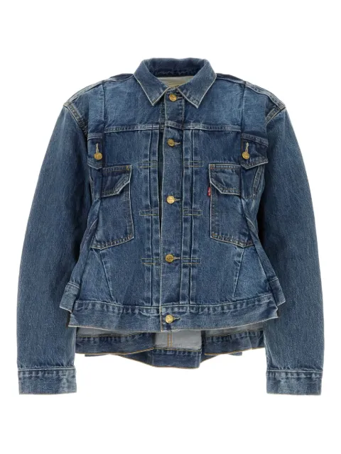 sacai distressed denim jacket