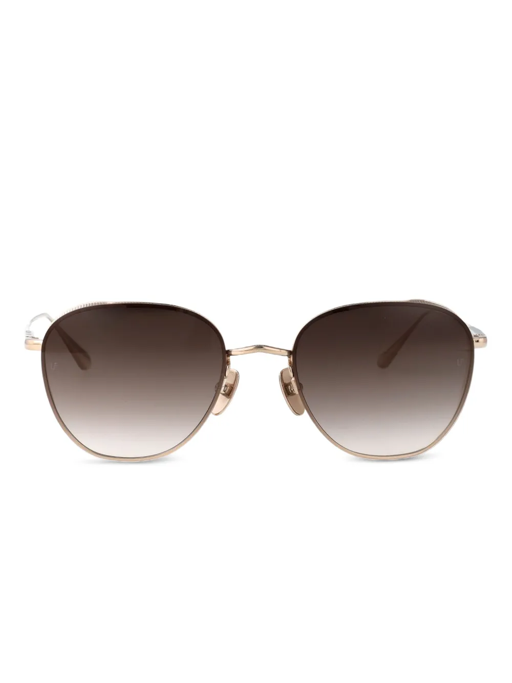 Linda Farrow Hardy navigator-frame sunglasses | Gold | Image 1