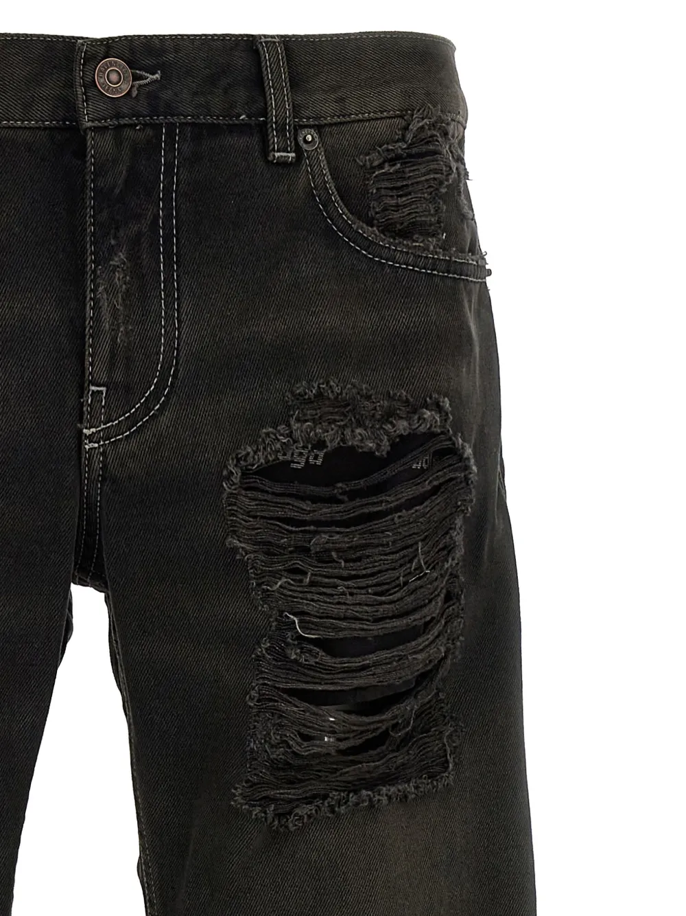 Balenciaga Gerafelde jeans Grijs