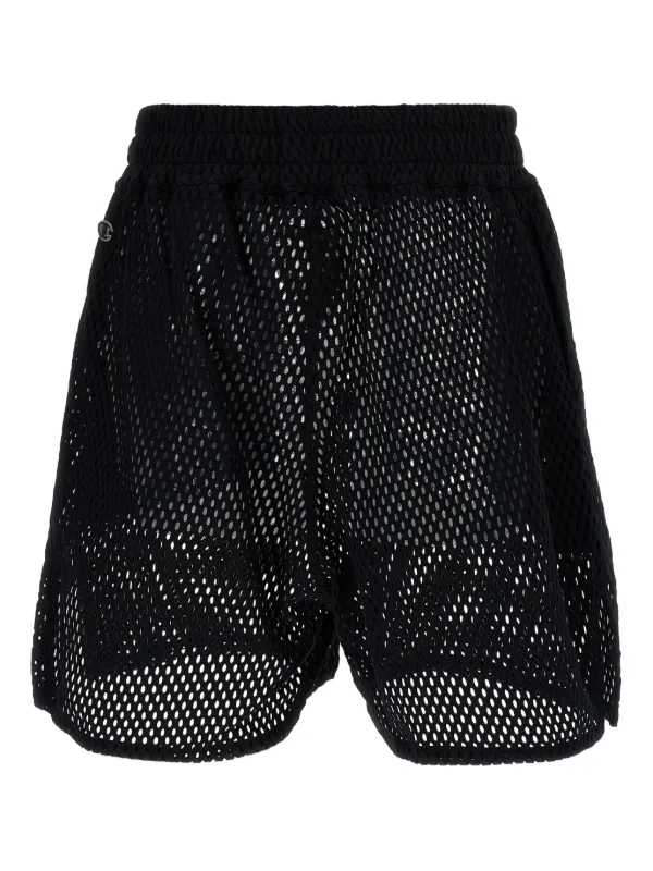 Rick Owens メッシュ ドローストリングショートパンツ | ブラック