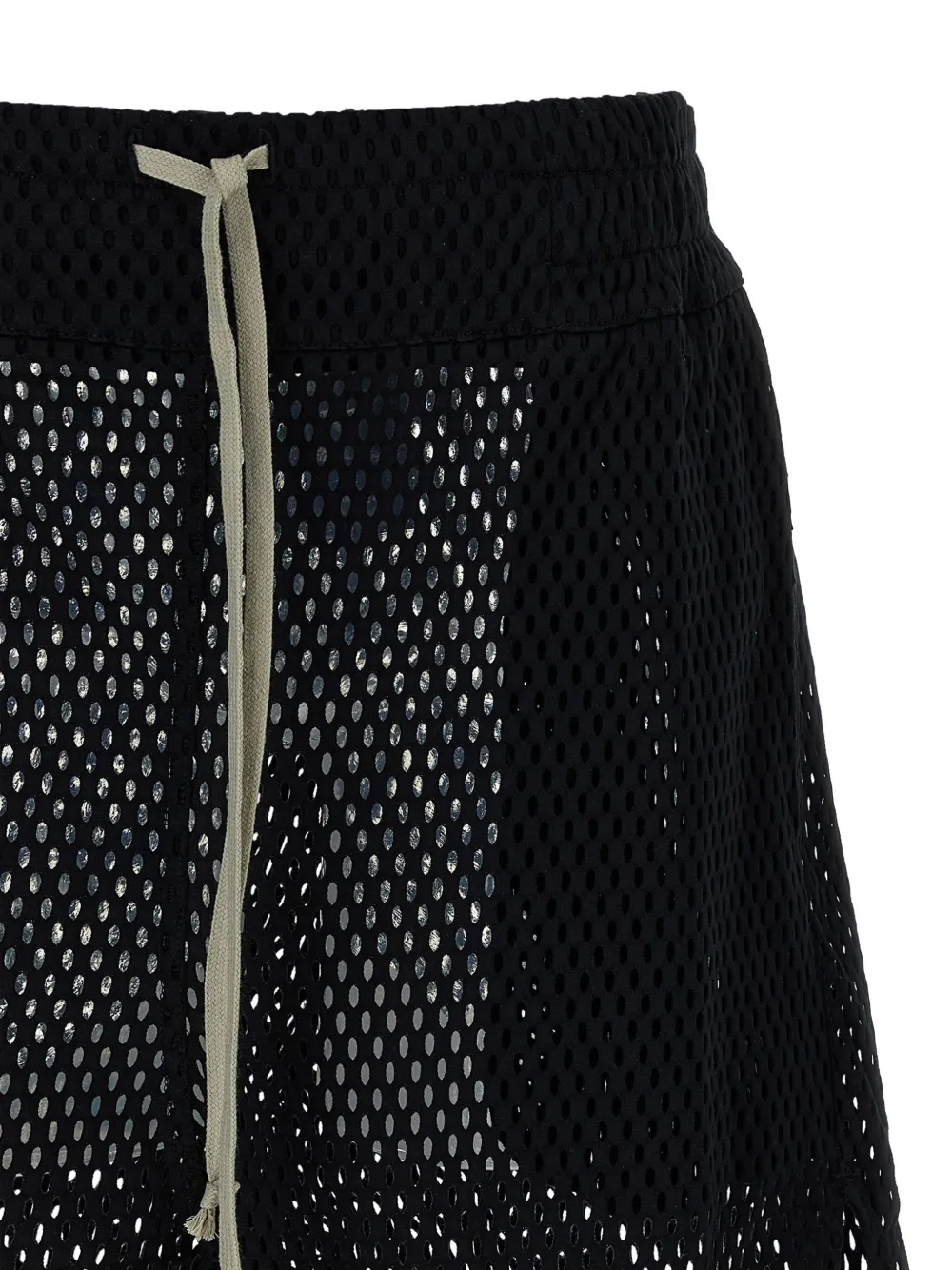 Rick Owens Mesh shorts met trekkoord Zwart