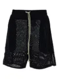 Rick Owens mesh drawstring shorts - Black