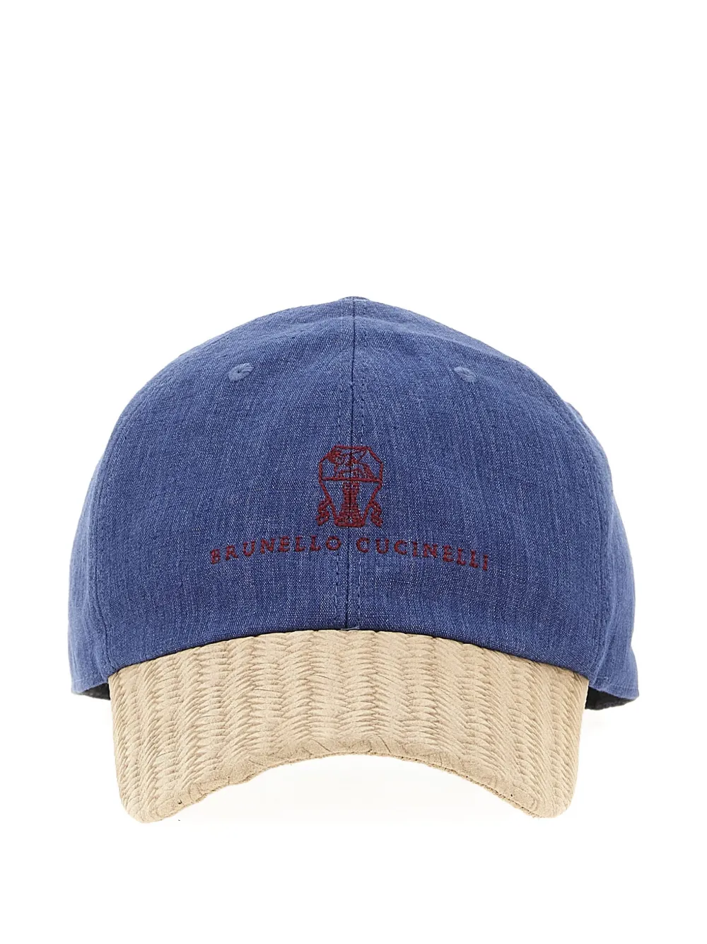 Brunello Cucinelli Pet met geborduurd logo Blauw