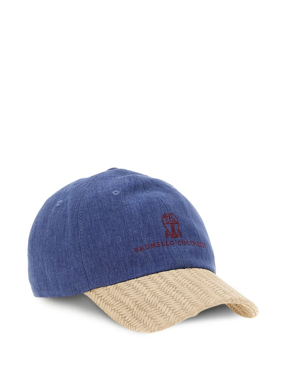 Brunello Cucinelli Pet met geborduurd logo Blauw
