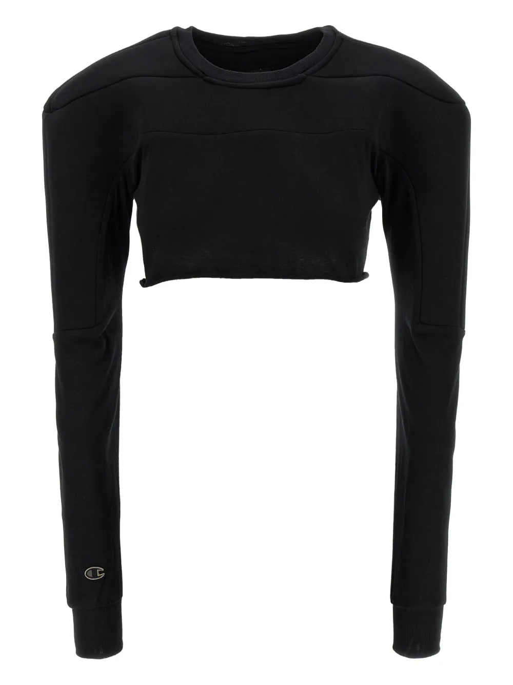 Rick Owens x Champion Girdered cotton sweater Zwart