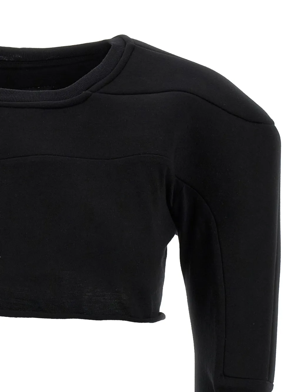 Rick Owens x Champion katoenen trui met gerafeld effect Zwart
