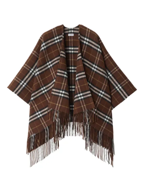 Burberry tartan cape