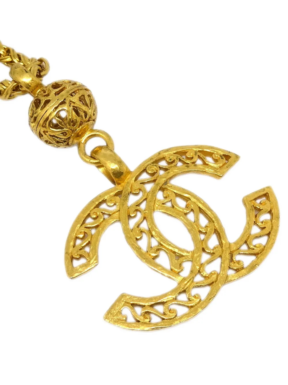 Pre-owned Chanel 1995 Cc-pendant Necklace