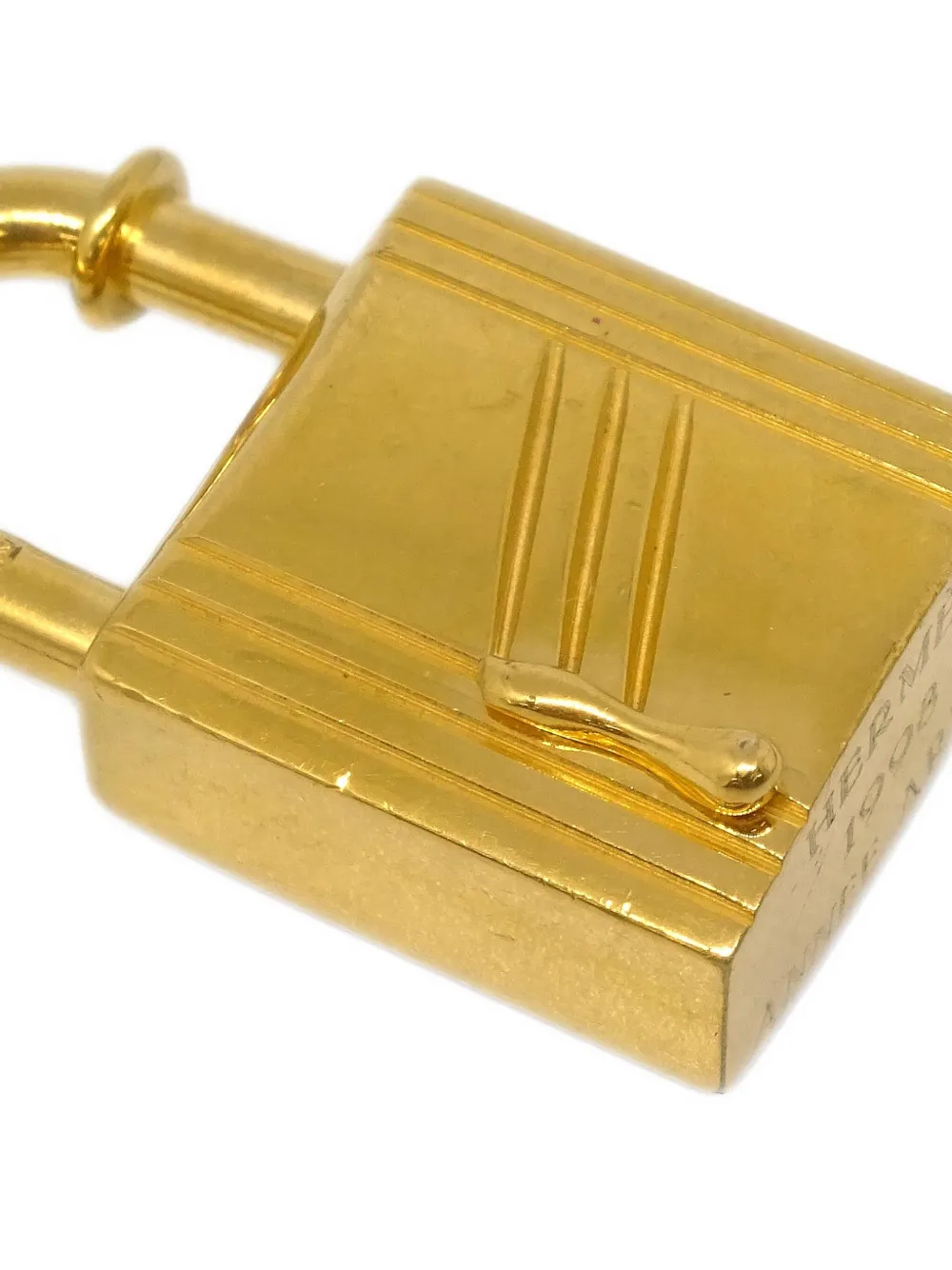 Pre-owned Hermes 1998 Anne Arbre Cadena Padlock Charm