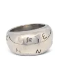 CHANEL Pre-Owned 1990-2000s logo-engraved ring - Silver