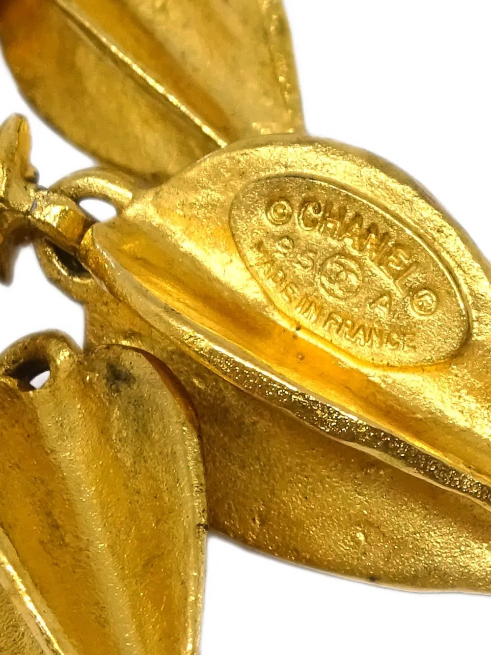 Pre-owned Chanel 1995 Cc Clip-on Earrings