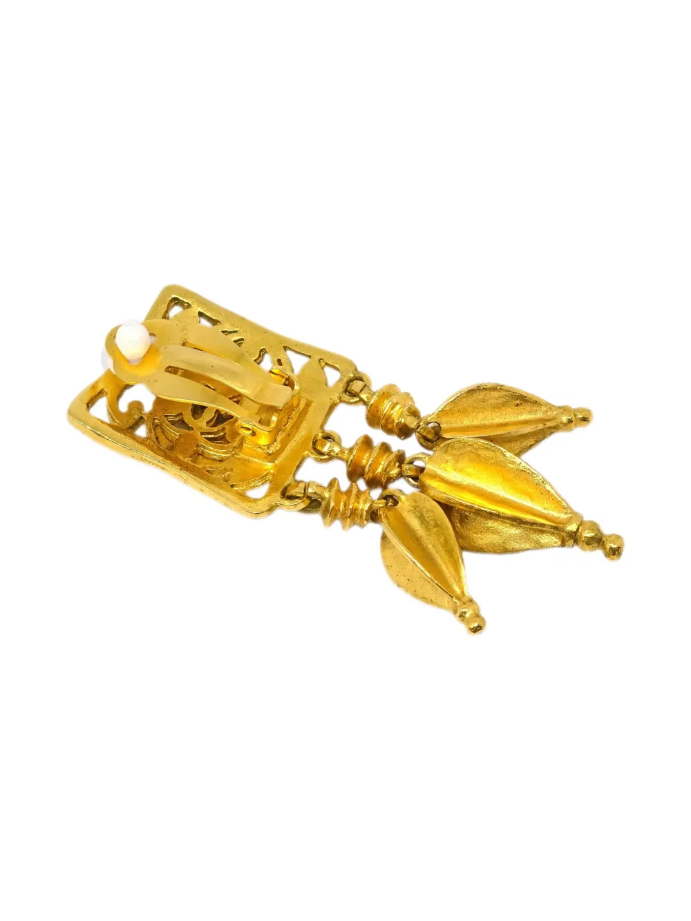 Pre-owned Chanel 1995 Cc Clip-on Earrings