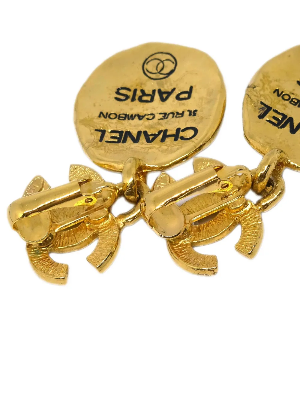 Pre-owned Chanel 1990-2000s Cc Clip-on Earrings