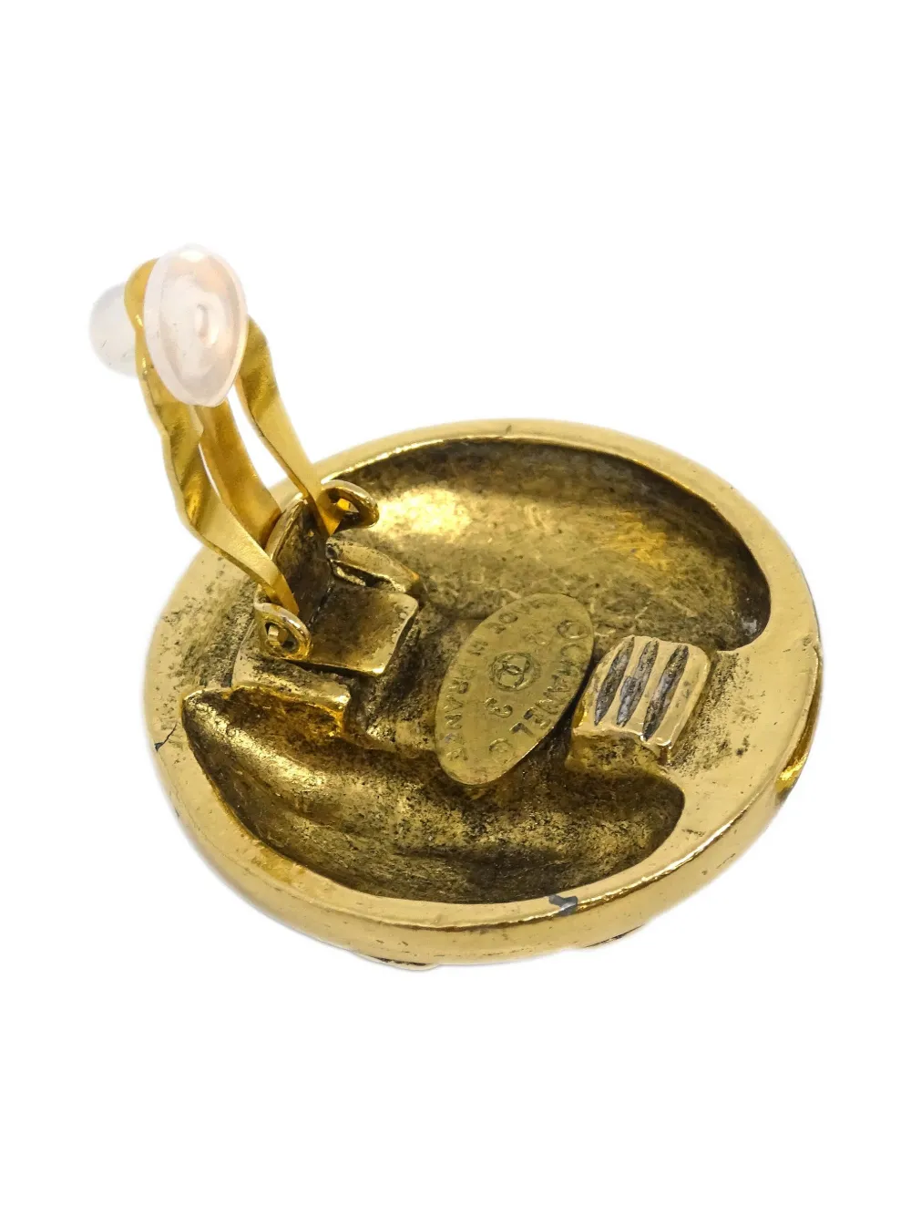 Pre-owned Chanel 1990-2000s Cc Clip-on Earrings