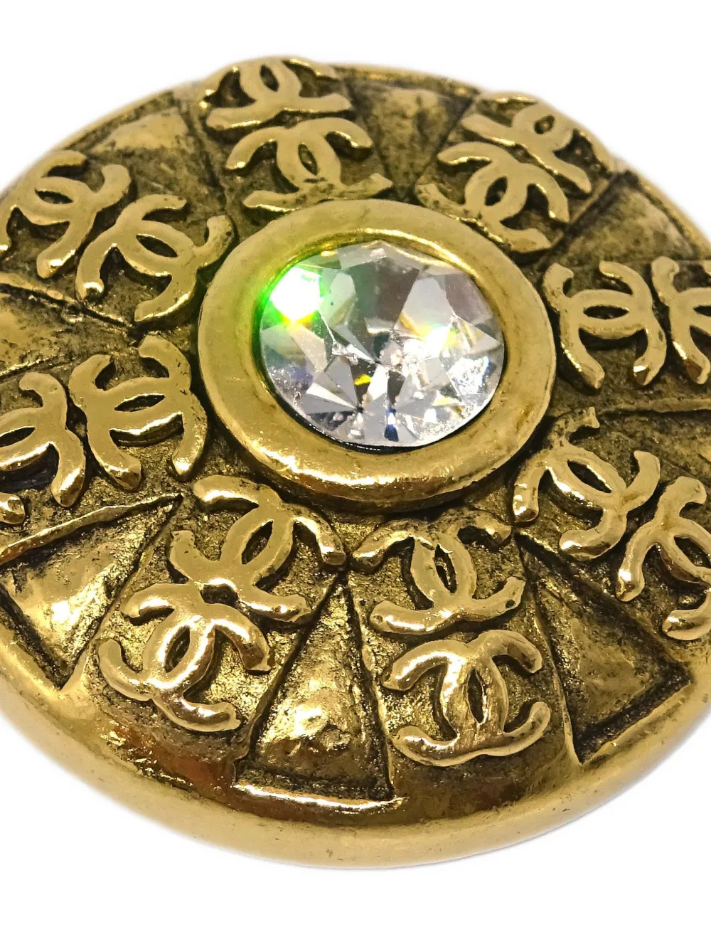 Pre-owned Chanel 1990-2000s Cc Clip-on Earrings