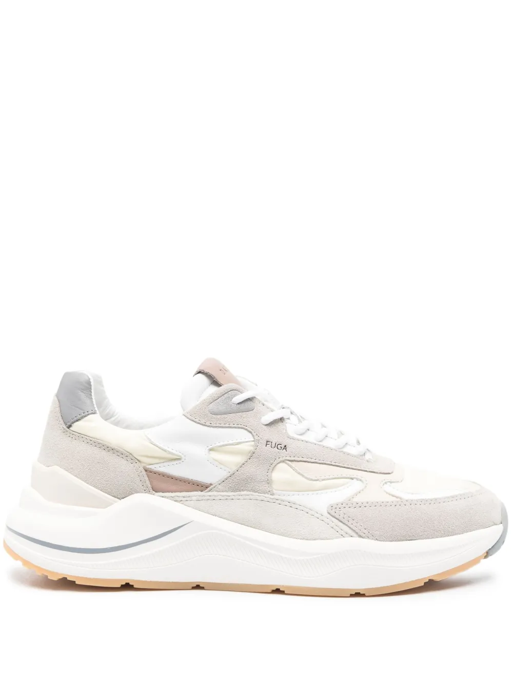 D.A.T.E. Fuga leather trainers Beige